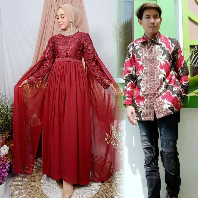 couple gamis arabian//grosir kebaya tanah abang