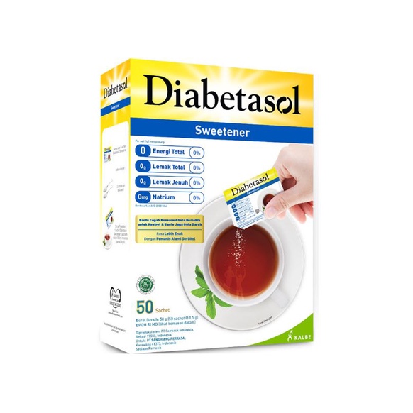 

Diabetasol Zero Calorie Sweetener 50'S 50X1g