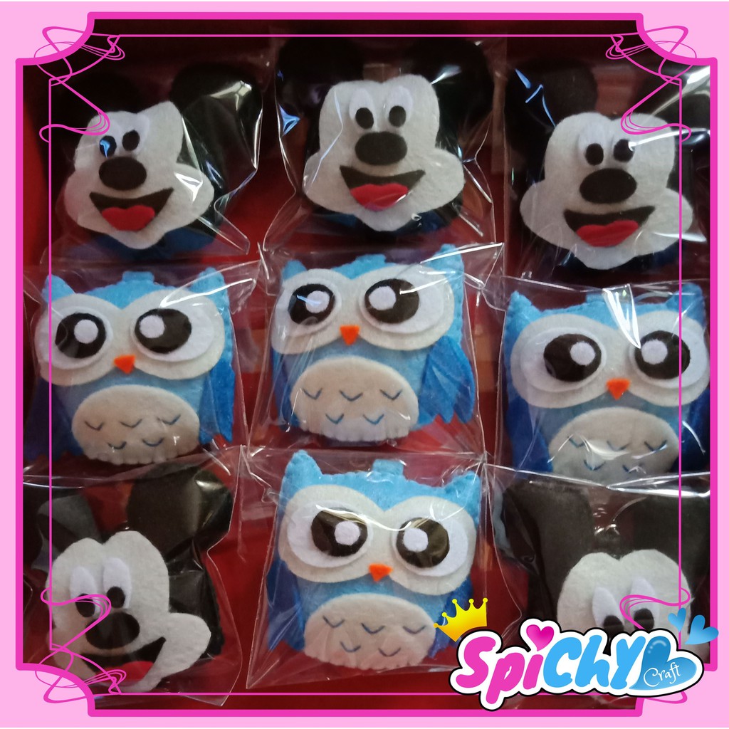 Gantungan Kunci Mickey Mouse Burung Hantu Owl Flanel Shopee