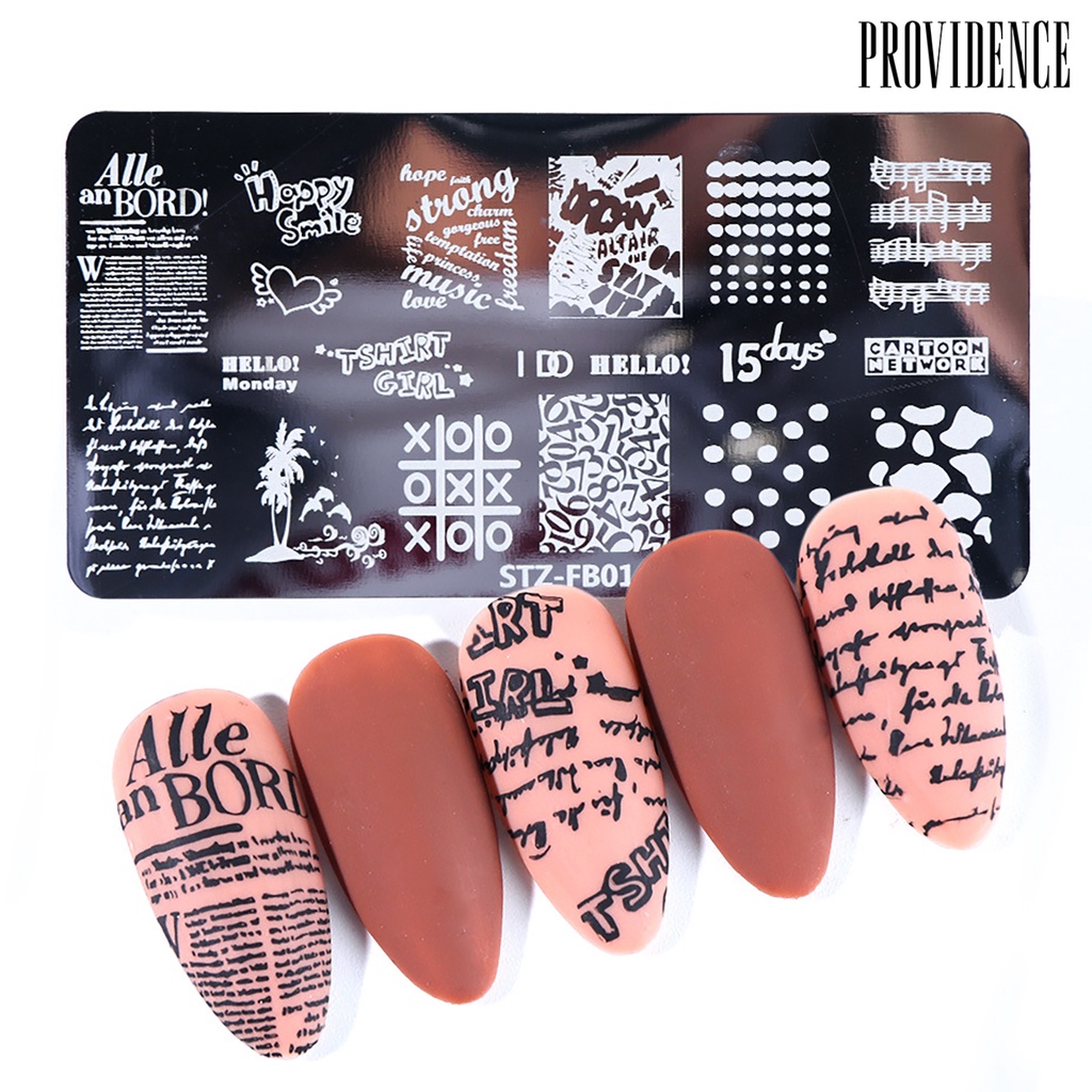 Providence Nail Stamping Plates Multiple Printing Nail Art Making Stainless Steel DIY Template Manicure Stamping for Female