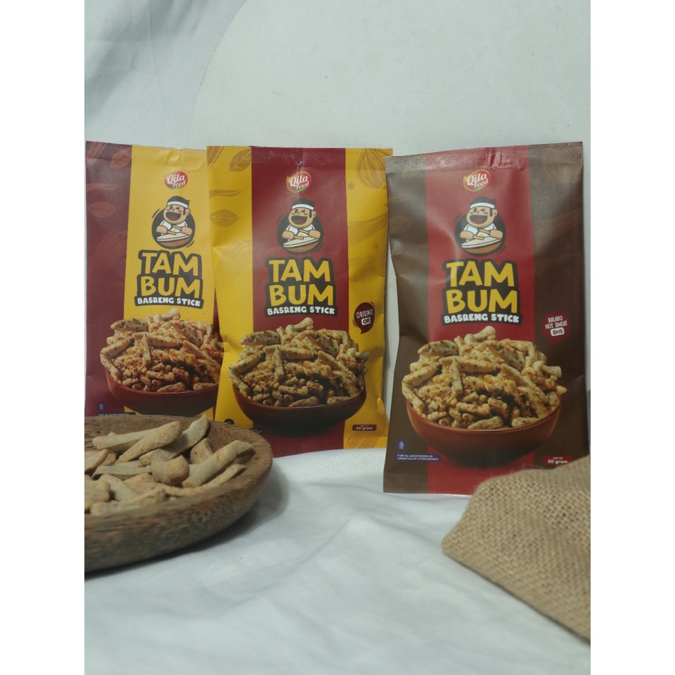 Basreng Stik Pedas Premium / Baso Goreng Kripik Tambum