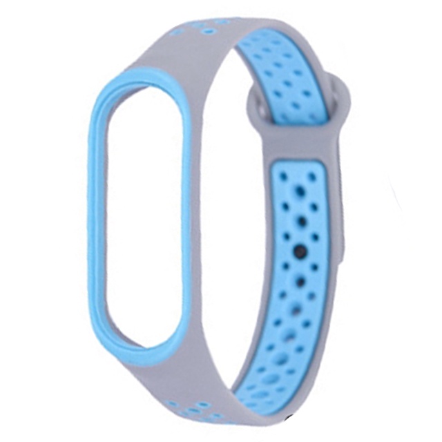 Sporty Strap Mi Band 4 / Mi Band 3 / M6 M5 M4 M3 Tali Jam Sport Xiaomi Mi Band OASE Sneakers-Abu Biru