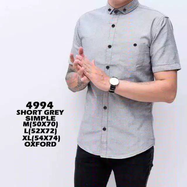 NF ORIGINAL KEMEJA POLOS DISTRO PRIA LENGAN PENDEK