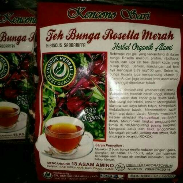 

The Seduh Bunga Rosella Merah Kencono Sari