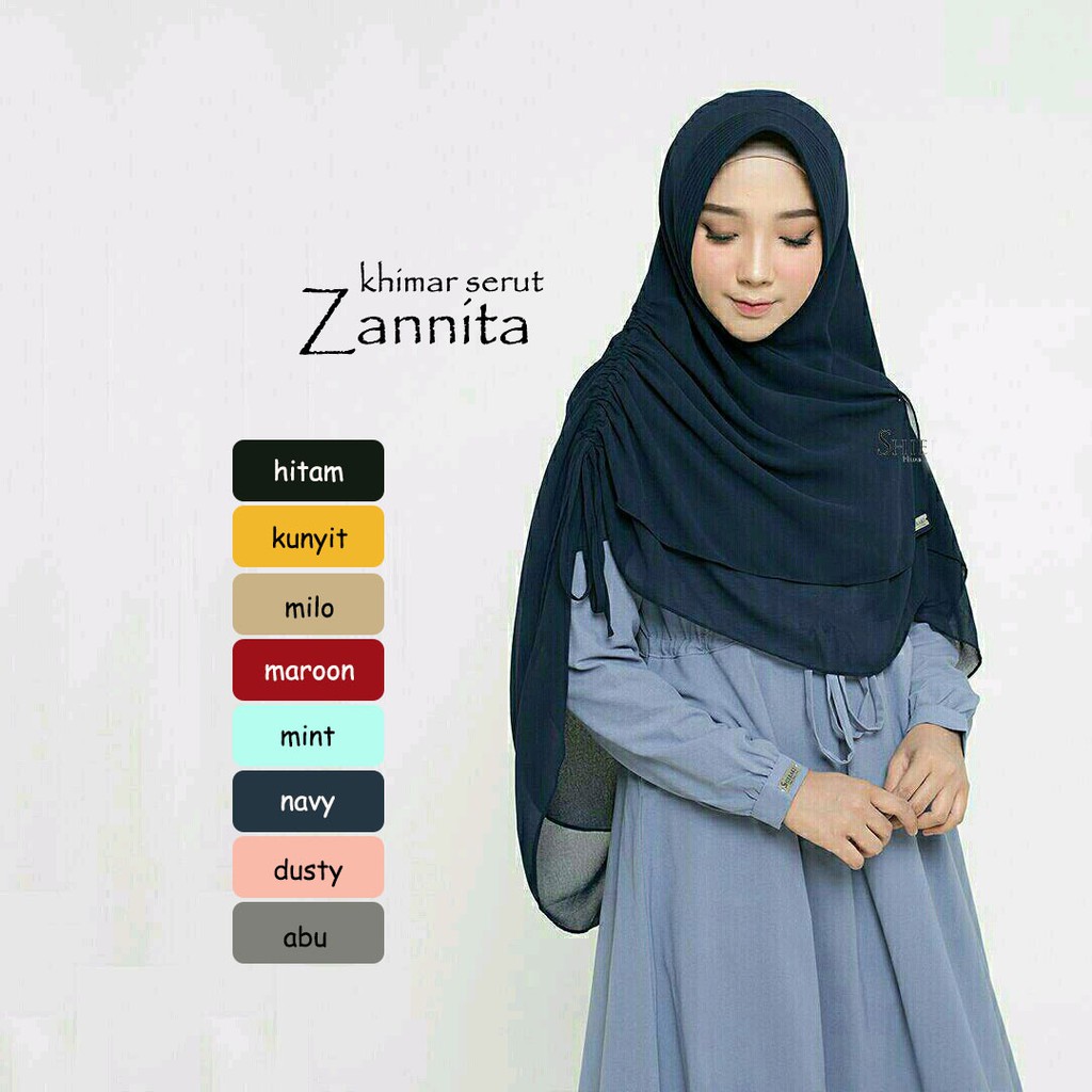 JILBAB INSTAN MURAH SERUT ZANITA / JILBAB SYARI / VANILLA HIJAB / BERGO INSTAN / MURAH WANITA