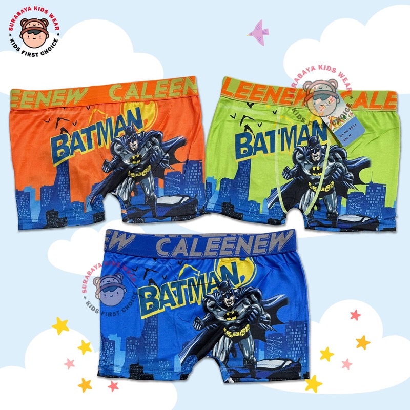 Boxer Anak Laki - Laki Motif Super Hero Caleenew