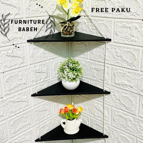 Rak Gantung Serbaguna 3 Tingkat Modern Minimalis