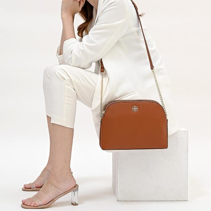 Tas Selempang Les Catino Lynella Crossbody Coconut Shell