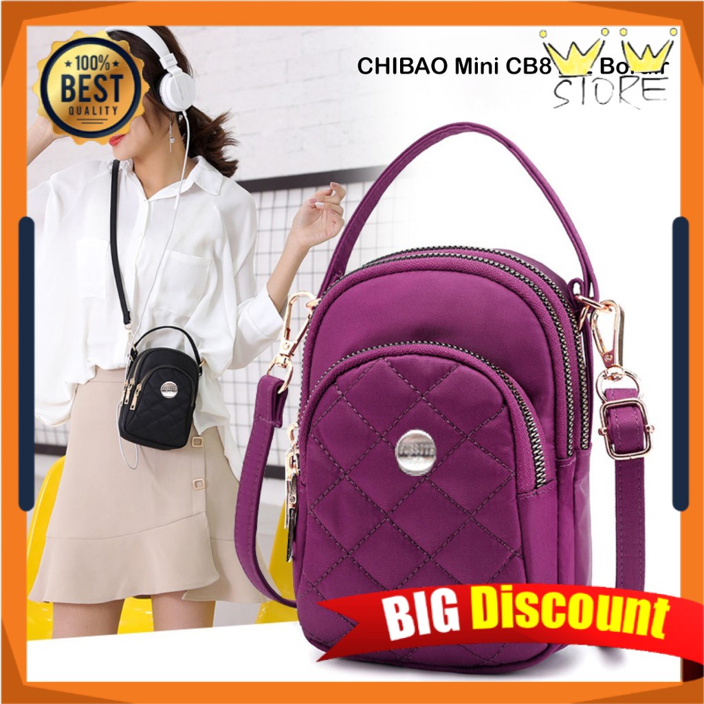 C50 TAS WANITA ORIGINAL CHIBAO MINI BORDIR IMPORT JINJING SELEMPANG