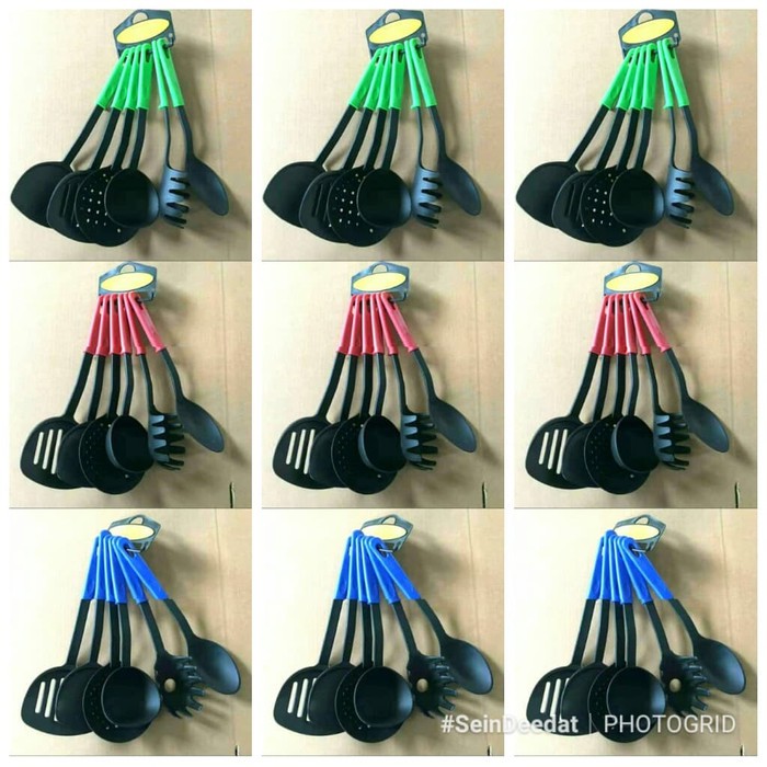 IGROSIR Spatula Set 6 In 1 - Peralatan Tumis Masak Centong - Kitchen Tool Bahan Plastik