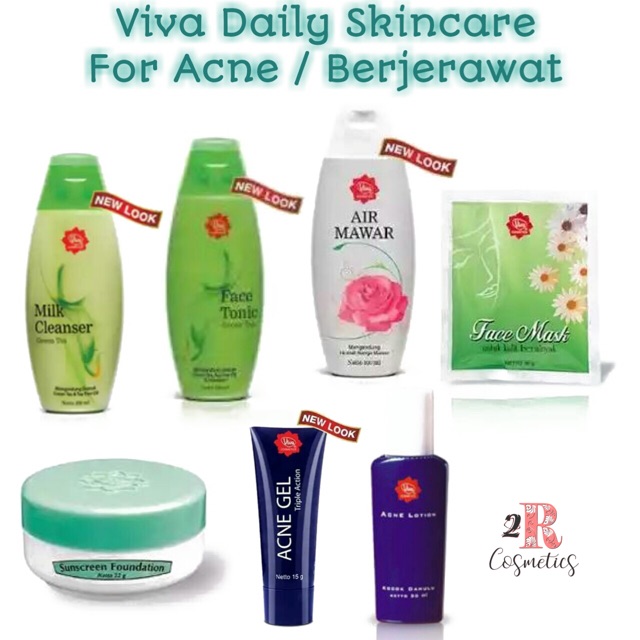 ❤️ MEMEY ❤️ VIVA Cosmetic Paket Perawatan Harian / Daily Skincare