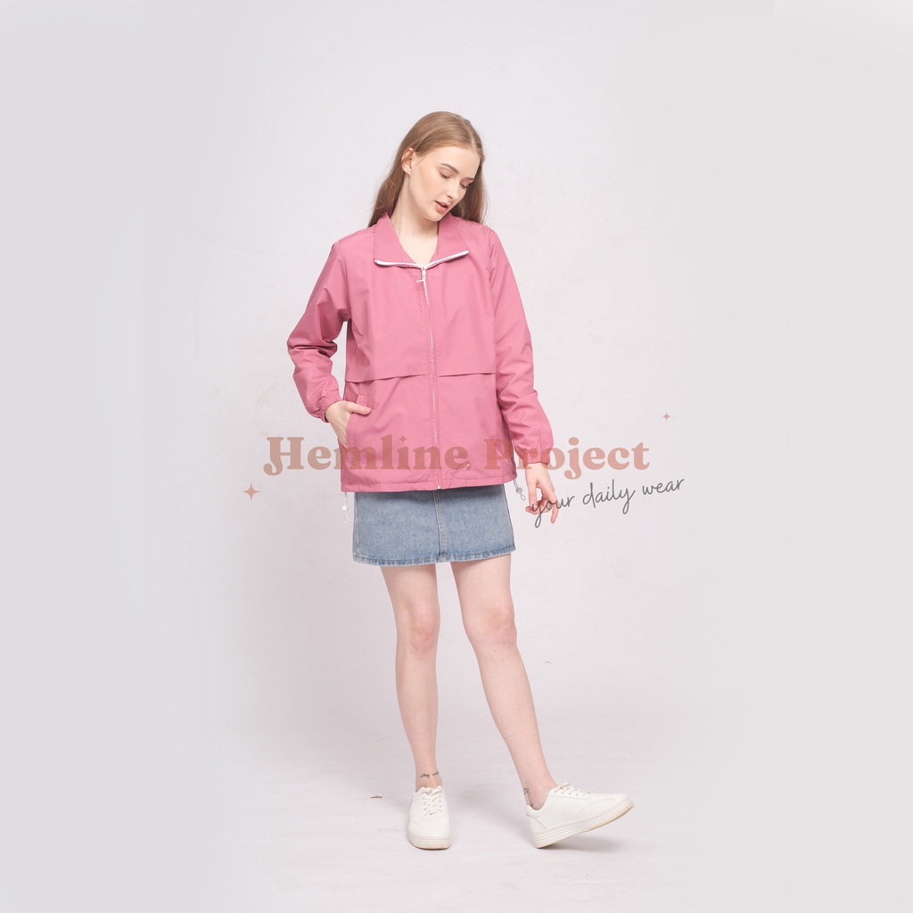 Elya Jaket Coach Wanita - Dust Pink