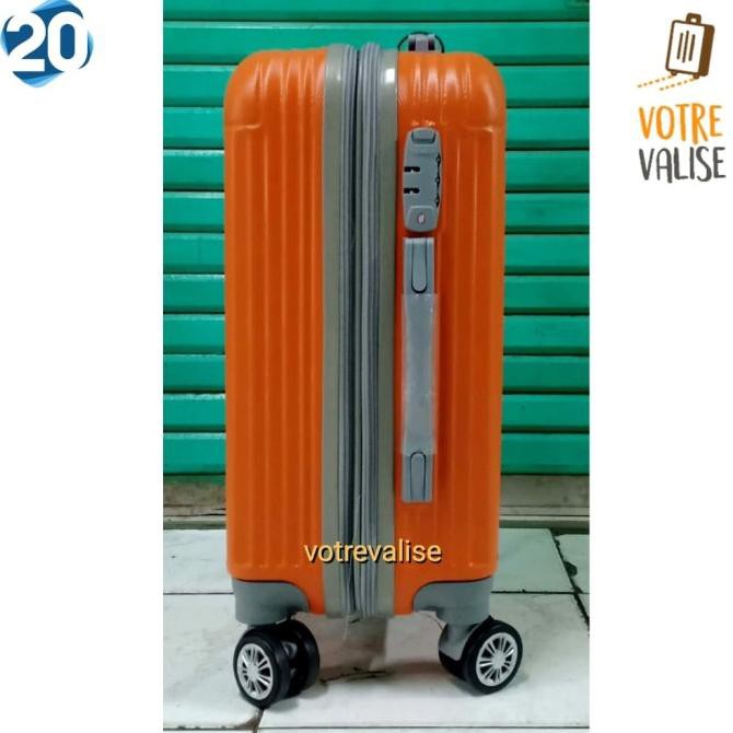 Koper fiber Polo Garden 20 inch kabin expander tas koper travel bag