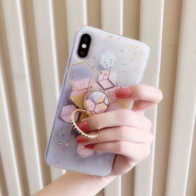 Confetti Hexagon Case iPhone 11 11pro X XR XSMAX A7/2018 A9 A7 2018 S9 S10 Note 10 plus