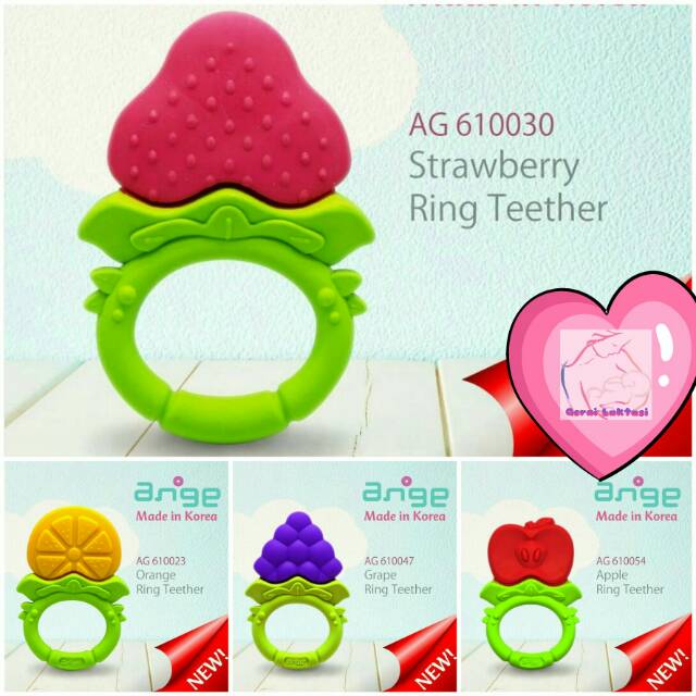 ANGE ORANGE TEETHING RING