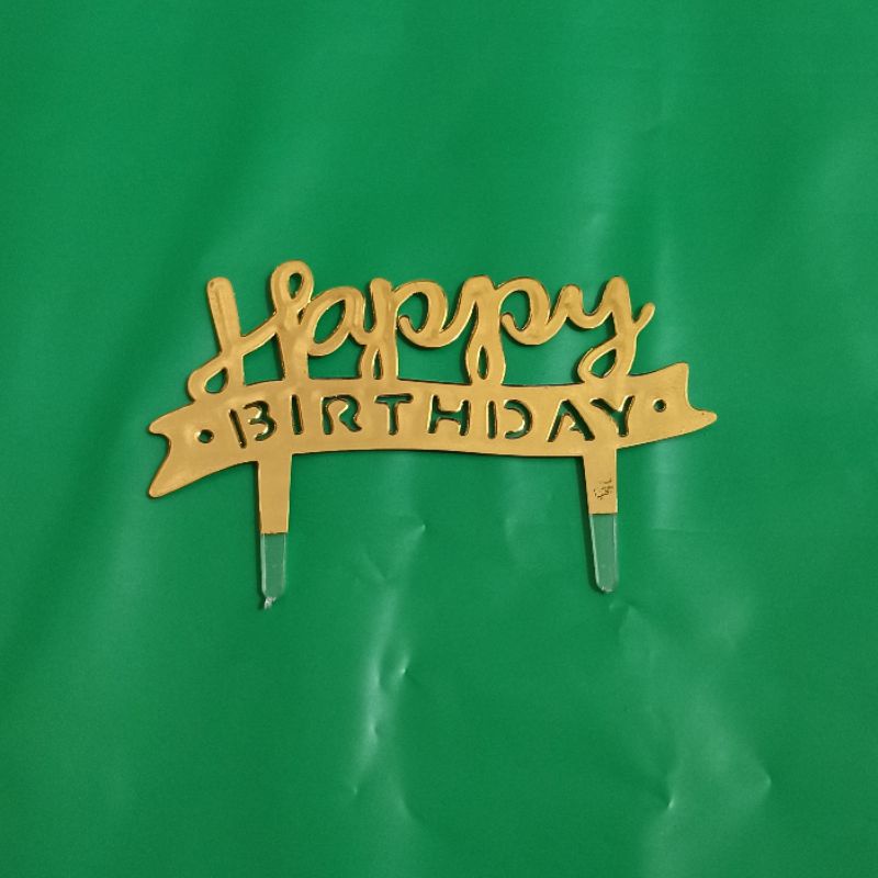 Toper Topper Ulang Tahun Happy Birthday - Hiasan Kue Ulang Tahun