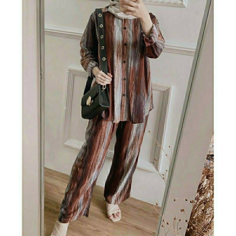 OMYRA ONE SET / KINAN LULU ESPANA LIVIA TARINA AVORA MADIA NACO ELINA ONE SET RAYON TIE DYE-Livia one set