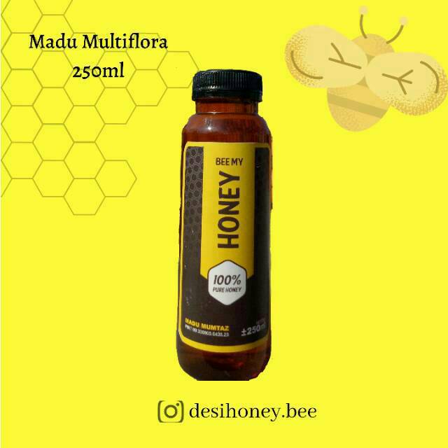 

Bee my Honey Multiflora 250ml- Madu Mumtaz Asli 100% Murni