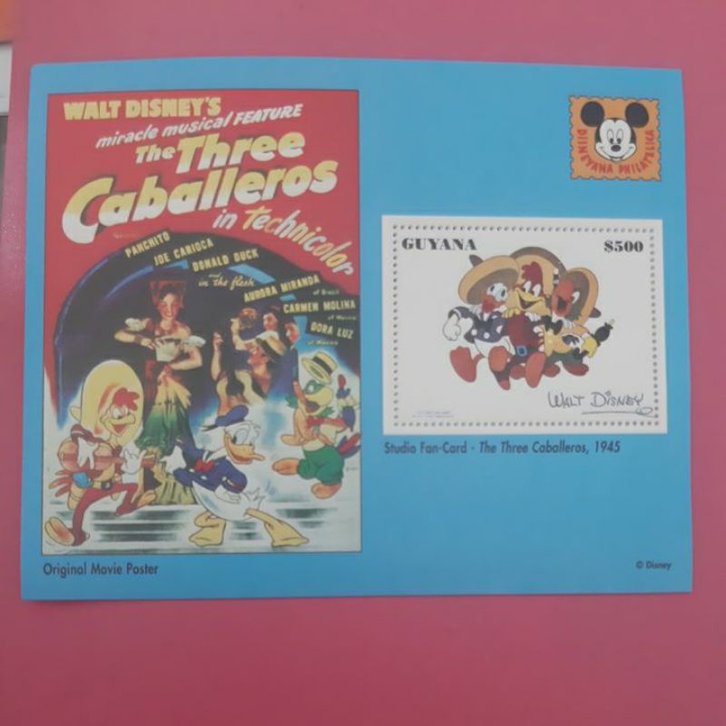 

Perangko Disney Guyana Original Movie poster sheet 1 prangko