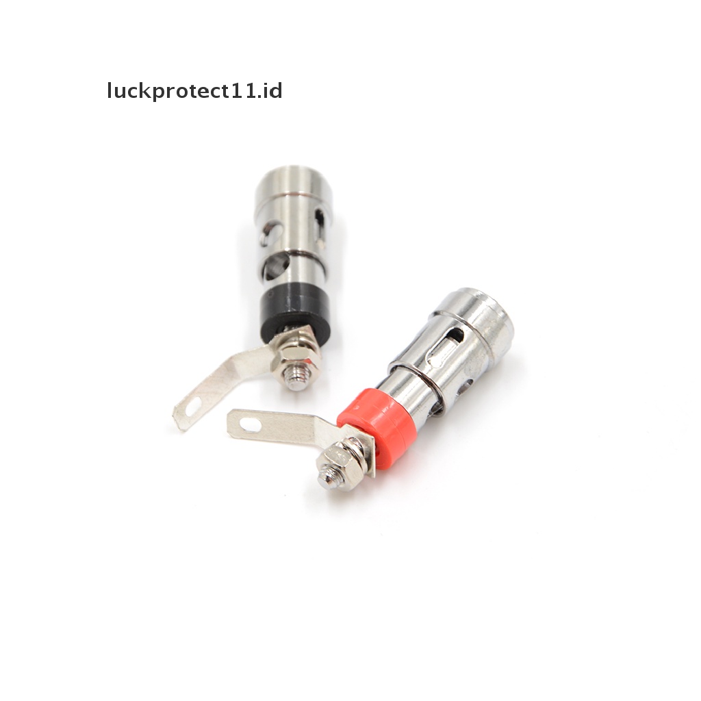 //HG&amp;ID// 2pcs Speaker Audio AMP Terminal Binding Post Spring Loaded Type Nickel Plated .