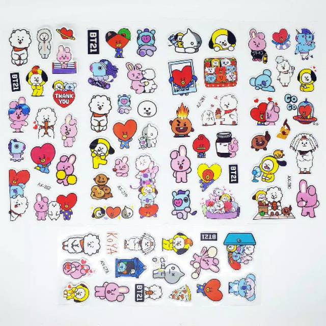 Stiker BTS stiker BT21 Luchu Luchu