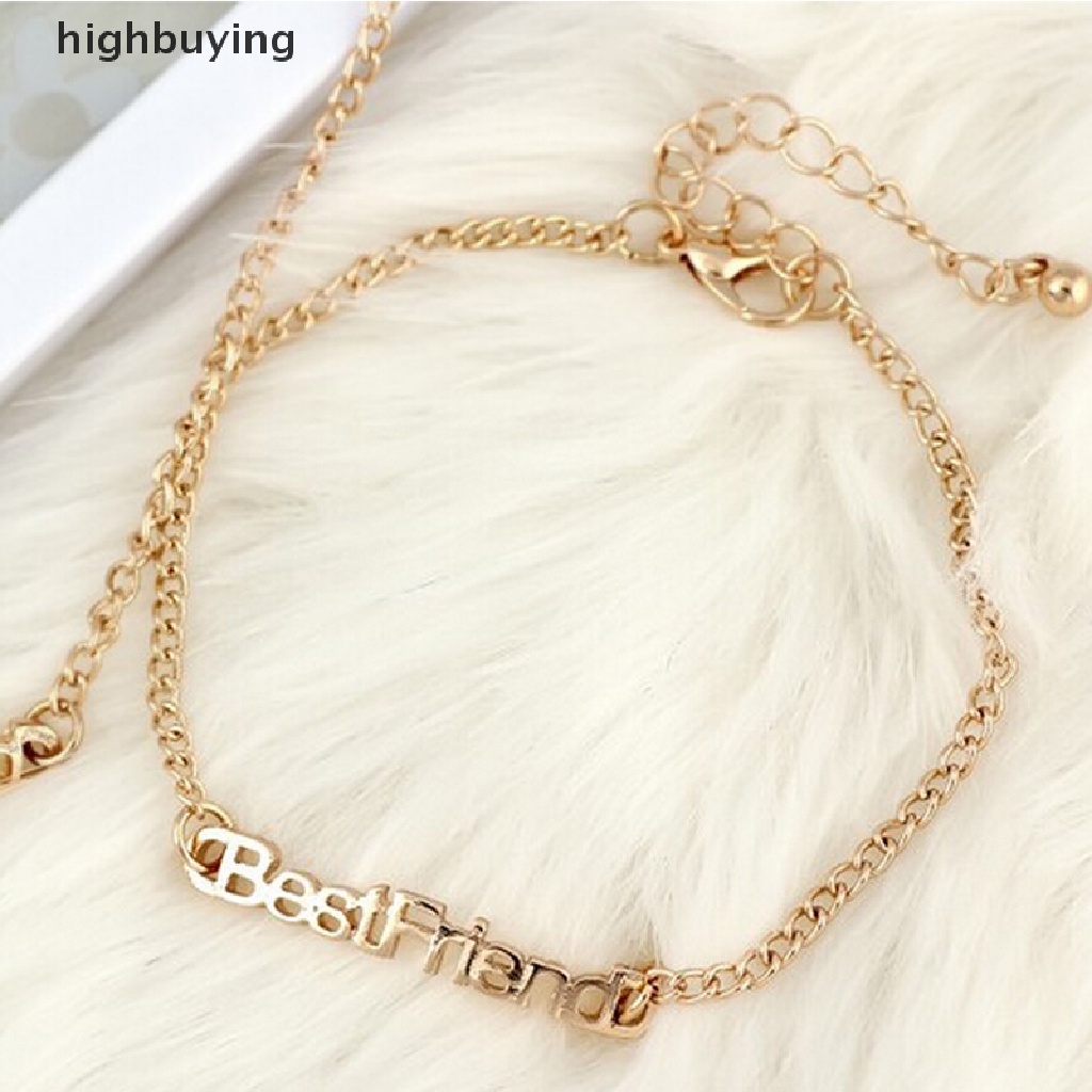 Hbid Gelang Persahabatan Priawanita Bahan Alloy Desain Tulisan Best Friends Untuk Hadiah