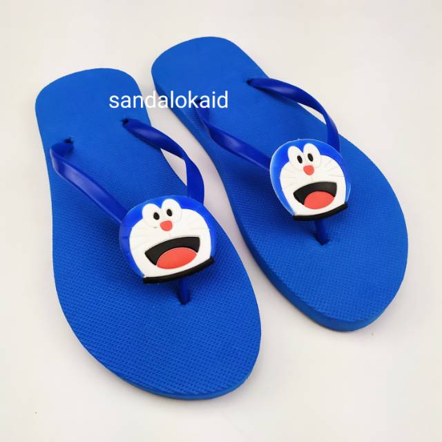 Sandal Kartun Doraemon | Sendal Cartoon | Sendal Wanita TPR