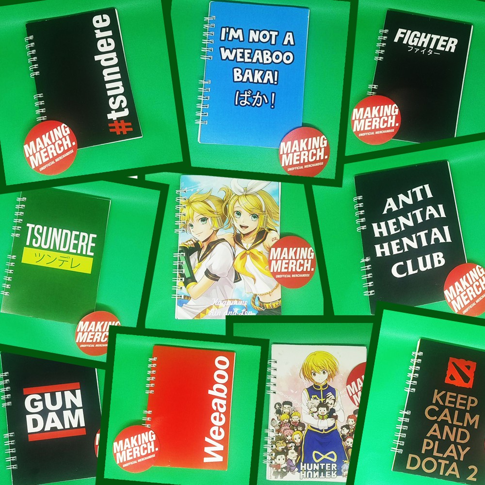 

NOTEBOOK ANIME UKURAN A6 TERMURAH!
