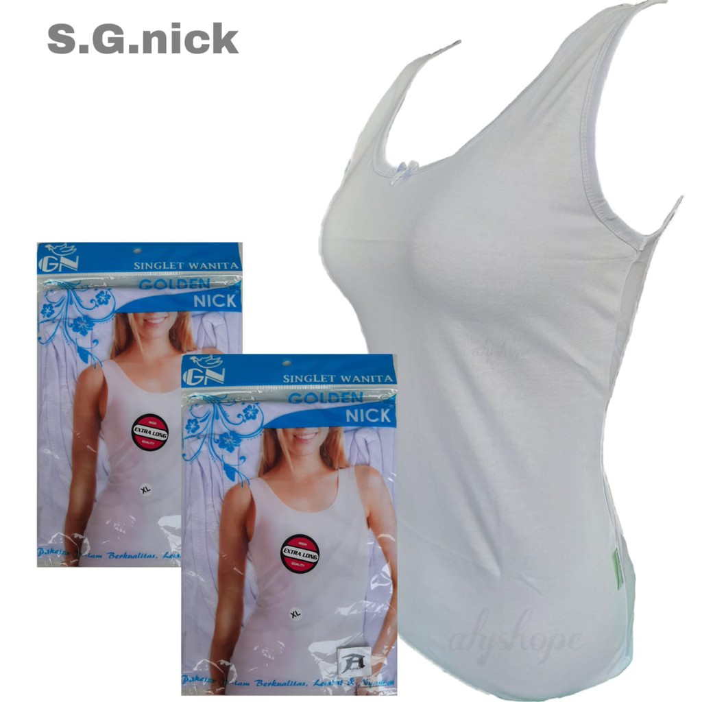 Singlet wanita dewasa lusinan | Kaos Dalam Wanita Premium Golden Nick At48 | Tangktop wanita katun W