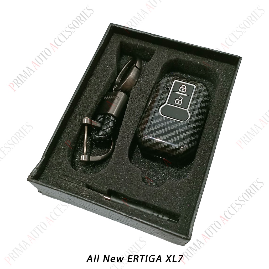 Casing Kunci Remote Mobil Carbon Fiber - All New ERTIGA XL7