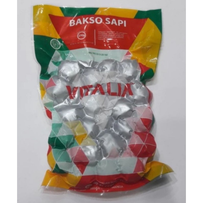 

Vitalia Bakso Sapi Kemasan 270 gr isi 20 pcs,kemasan 640 gr isi 50 pcs