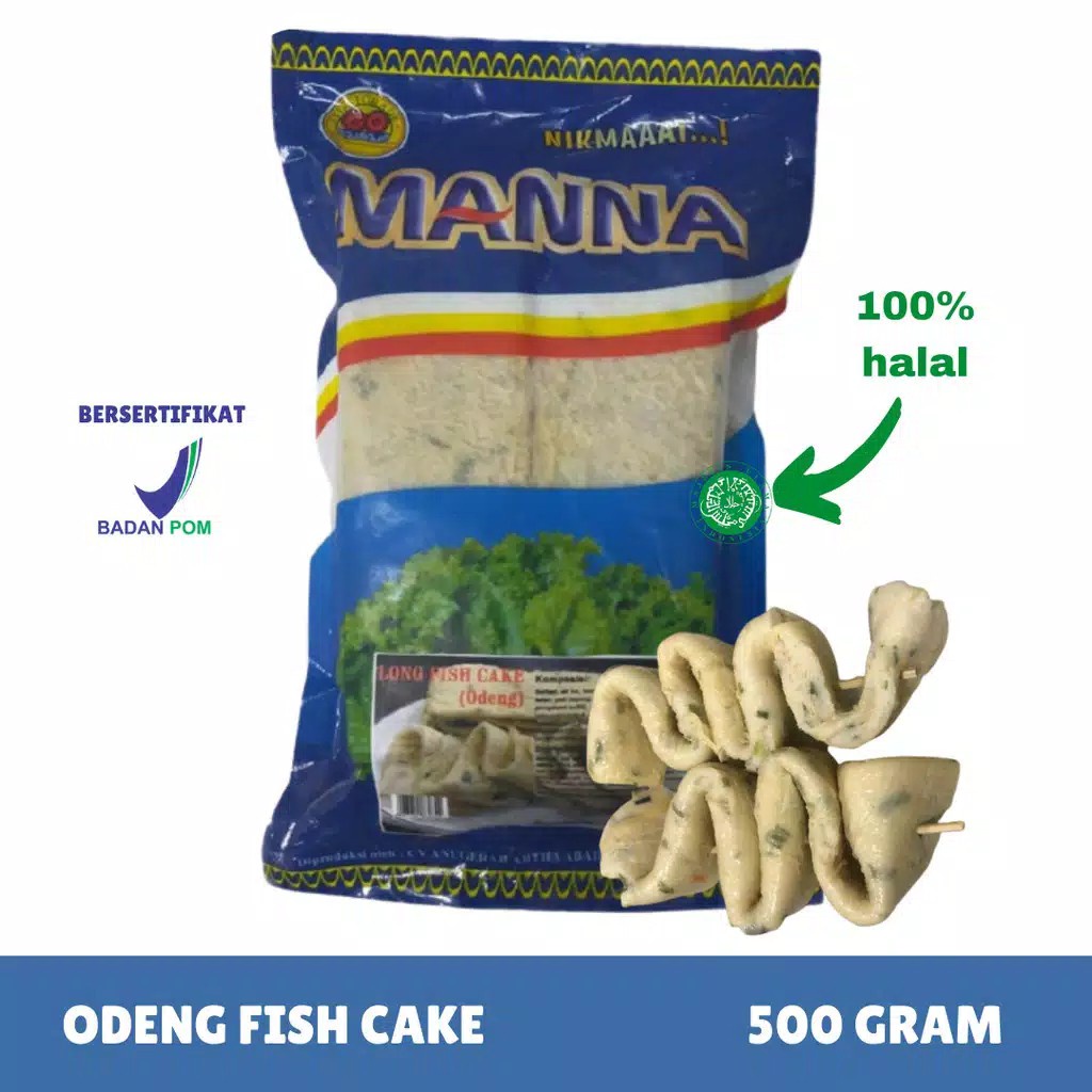 

Odeng Fish Cake Halal 500 Gram Go Manna Kue Ikan Korea