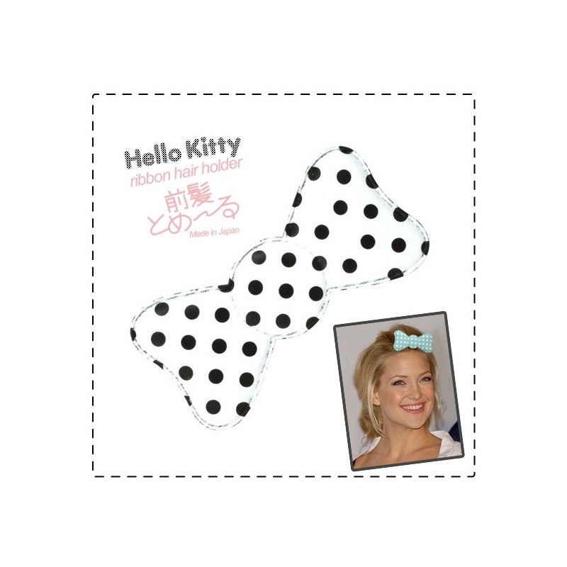 HelloKitty Polkadot Velcro Jepit Rambut 1 Pcs (Random)