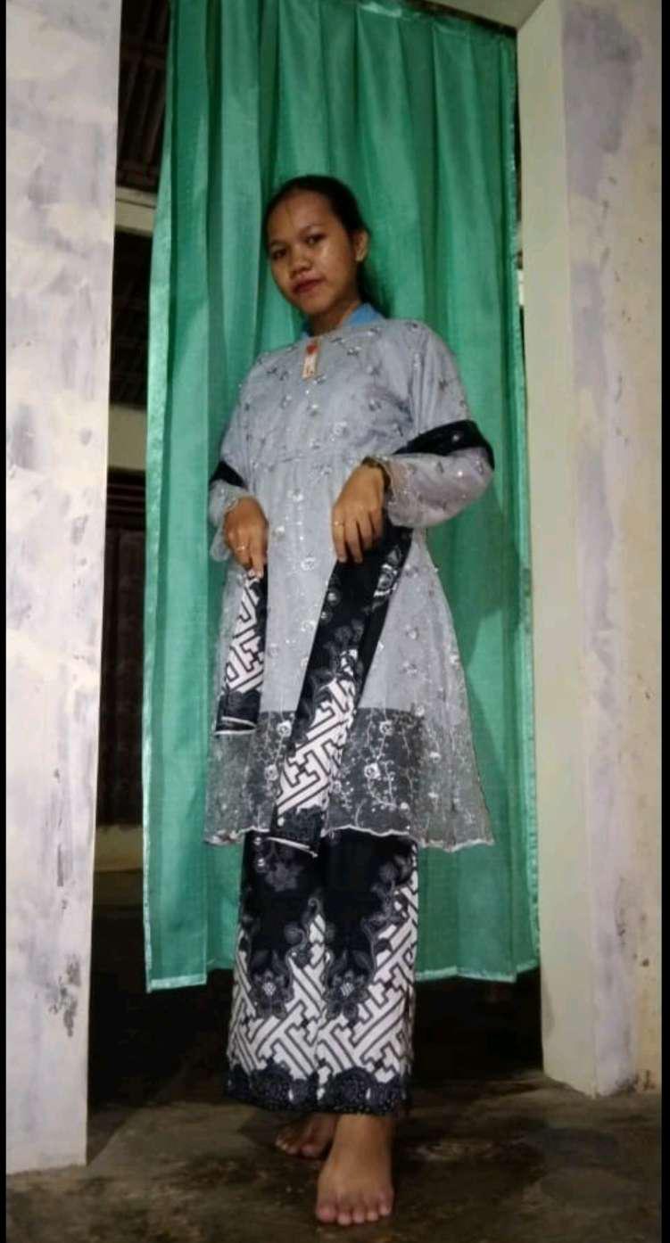 Maura Couple - Sania Ruffle Batik Couple Ori Ndoro Jowi Dnt Garansi Termurah Shopee- Selendang Pagar