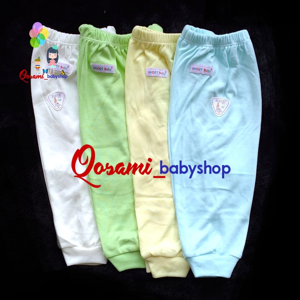 IMOET 4 pcs Celana Panjang Bayi Polos Uk M/L/XL SNI