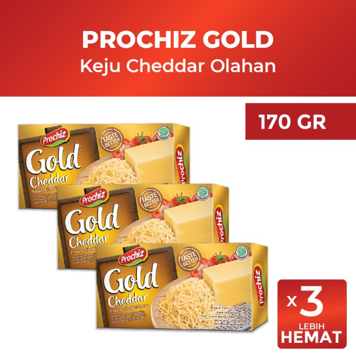 

Keju- Prochiz Gold 170 Gr Triple Pack -Keju.