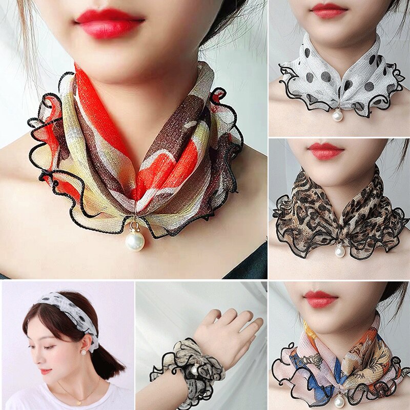 Mini Scraf Leher Kepala Rambut Bahan Silk Immitation Korean Fashion Import Wanita Leher Dekorasi Tas Aksesoris