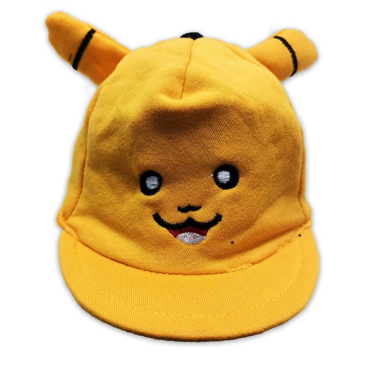 Topi Anak Karakter Pikachu Usia 1-3 Tahun Laki Perempuan