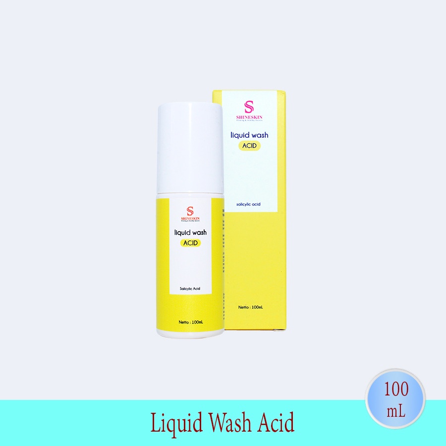 Shiineskin Liquid Wash Acid / Shineskin skincare sabun wajah komedo berkomedo jerawatan jerawat brun