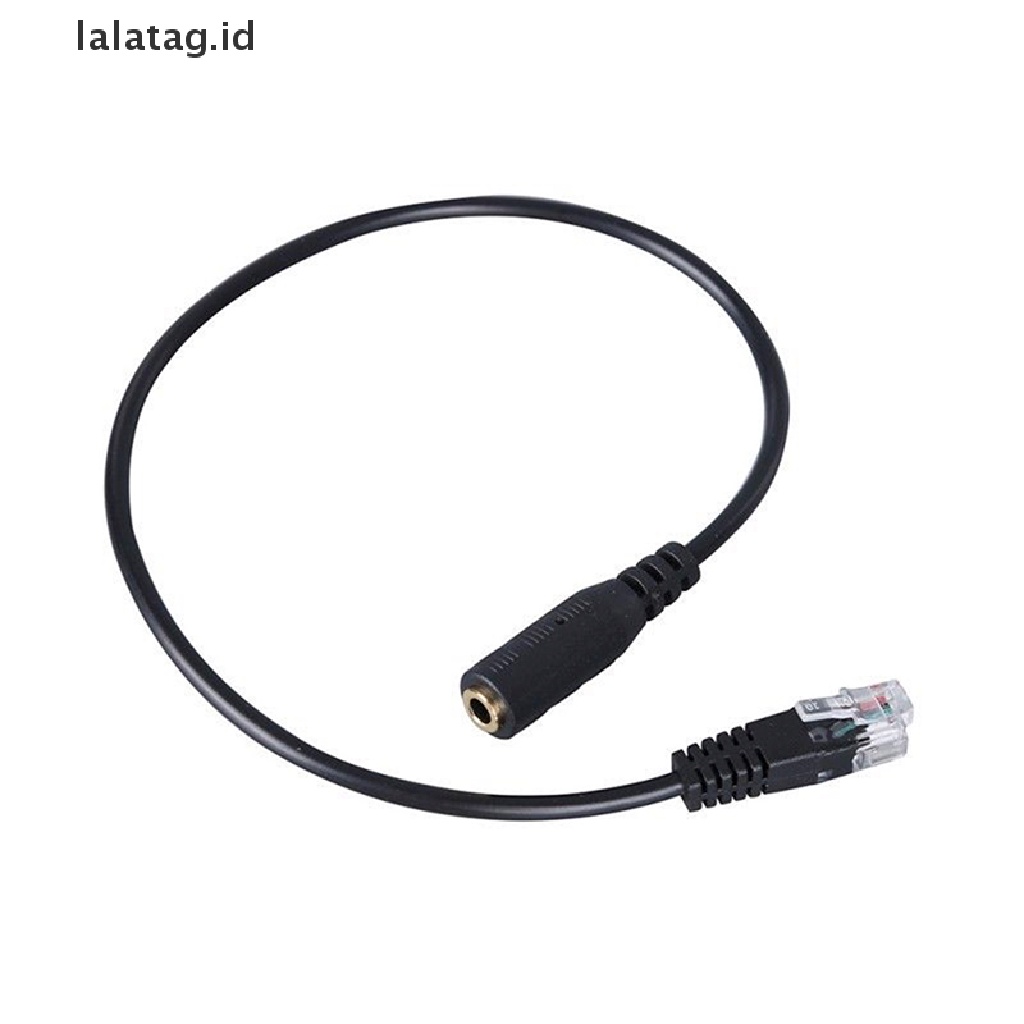 (Flyag) Kabel Adapter Headset Buddy 3.5mm Ke RJ9 Untuk Smartphone