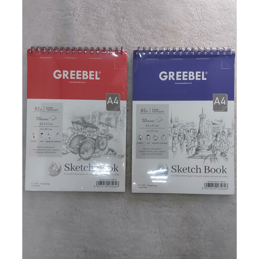 GREEBEL SKETCH BOOK A4 / buku ganbar A4/ 12001/12002/2003