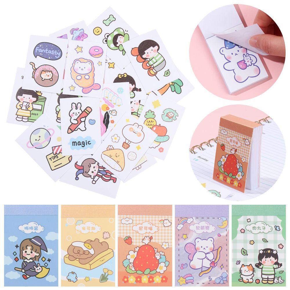 R-flower Sticky Notes Stiker Planner Sekolah Notebook Kawaii Alat Tulis Bookmark