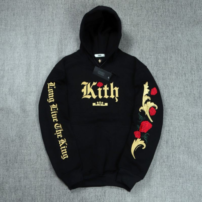 Sweater Hoodie Kith Rose Full Bordir Premium Hight Quality Fulltag&amp;Lebel