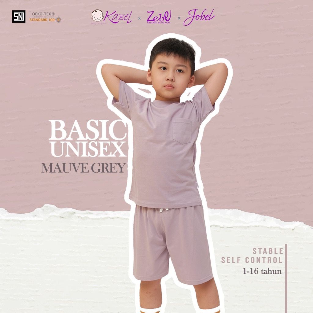 Kazel x Zebe Short Basic Pocket Unisex 6-12 Tahun / Celana Anak Murah