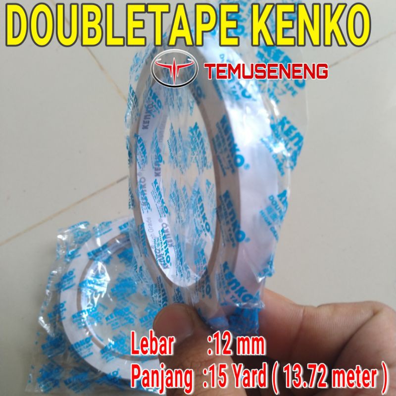 Segel ! Doubletape Kenko 12 Mm (1/2 Inch) Panjang 15 Yard Tape Perekat Serbaguna