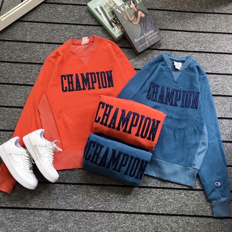 Sweatshirt Champion Reverse Wave Vintage Wash Embroidery Original