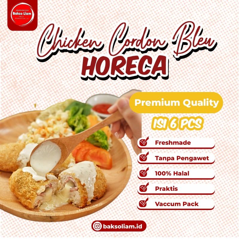 

Chicken Cordon Bleu Horeca isi 6pcs Liam's Food