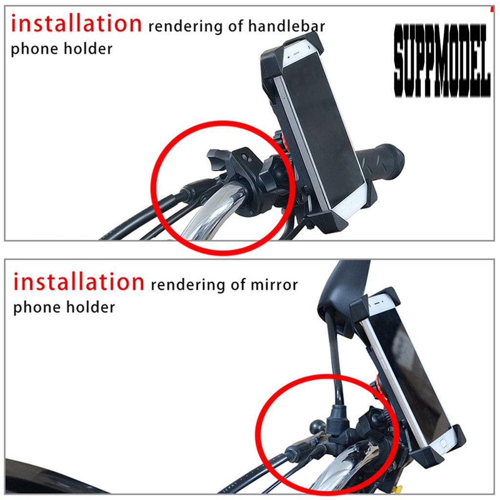 Stand Holder Handphone Anti Goyang Tahan Lama Untuk Stang Motor