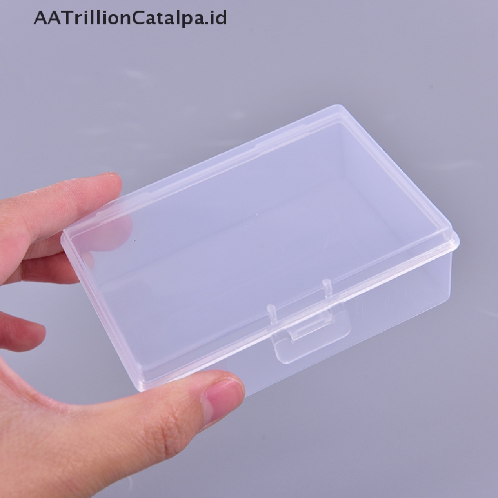 Aatrillioncatalpa 2pcs / set Kotak Penyimpanan Kartu Poker Bahan Plastik Transparan