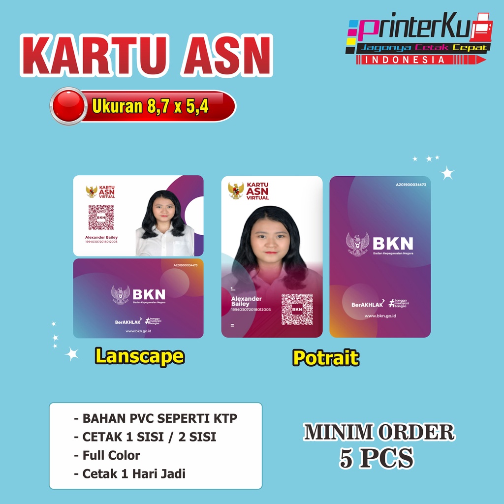 

CETAK KARTU ASN PVC MURAH DAN BERKUALITAS TERBAIK